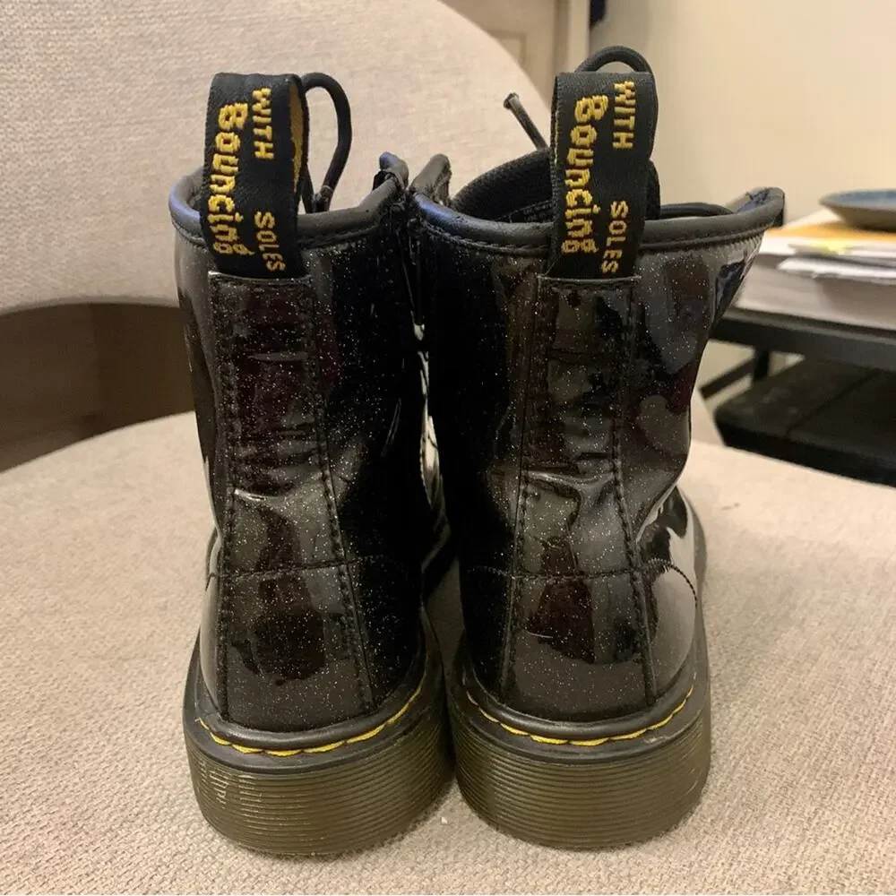 Doc Martens JUNIOR 1460 GLITTER LACE UP BOOTS 4